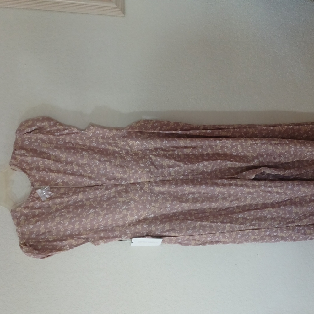 New Cotton Candy LA pink floral jumpsuit size large - Picture 6 of 9